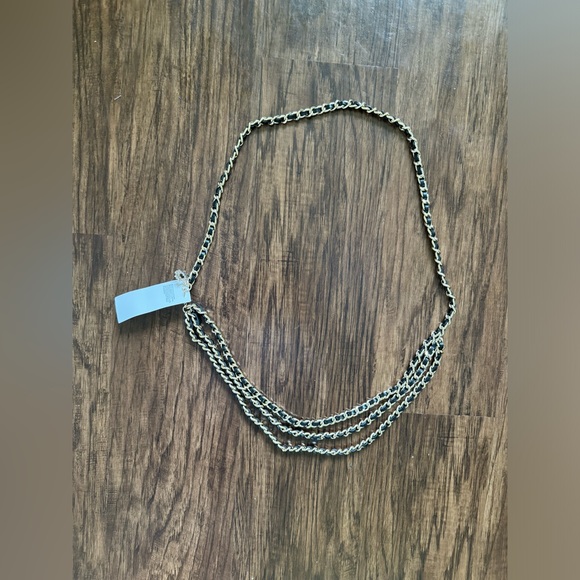 WHBM chain woven leather belt - Picture 3 of 12